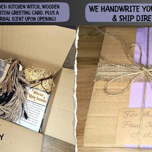 Norse Pagan Viking Gifts, Whimsigoth Decor Kitchen Witch Doll & Yule Decor Astrid Ready GiftBox