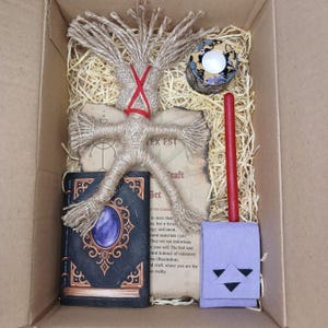 Poppet Dock Altar Kit, Kärleksbindning & Besatthetsritual, Voodoo-stil, Grimoire Sida 91-92