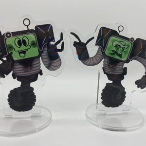 Securitron Acylic Standees - Fallout New Vegas Victor och Yes Man - Fanmade