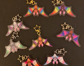 Pride Bat Keychains