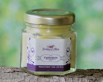 Calendula Salve with Vitamin E, 1.5 ounce, topical salve, therapy salve, natural salve, Best Calendula Salve, natural ingredients, topical