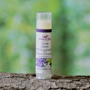 Vanilla Lavender Lip balm,  .15 oz, natural lip balm, lip moisturizer, lip product, lip care
