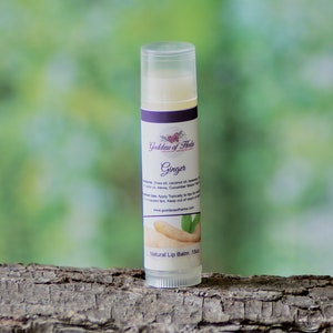 Ginger Lip balm, 0,15 Unzen, natürlicher Lippenbalsam, Feuchtigkeitscreme für die Lippen, Lippenpflegemittel