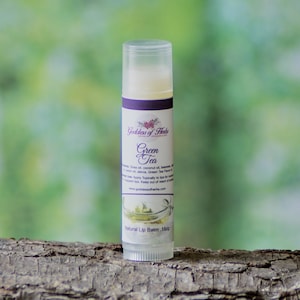 Lippenbalsem groene thee, natuurlijke lippenbalsem 0,15 oz, holistische gezondheid, wellnesskruid, natuurlijke ingrediënten, vochtinbrengende crème, lipproduct, lipverzorging