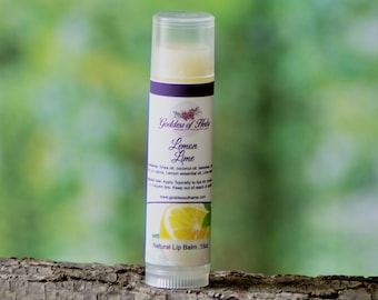 Lemon Lime Lip balm, .15 oz natural lip balm, holistic wellness, wellness herb, natural ingredient, lip moisturizer, lip product, lip care