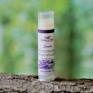 Lavender Lip balm, .15 oz natural lip balm, holistic wellness, wellness herb, natural ingredients, lip moisturizer,  best lip balm