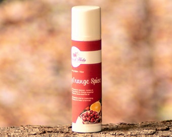 Cranberry Orange Spice Holiday Lip balm, .15 oz natural lip balm, chapped lips, healing lip balm, best lip balm