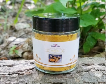 Goldene Milchmischung, Kräutergetränkemischung, Sampler verfügbar, Ayurveda, goldene Milch, Kurkumagetränk, Kurkumapfeffer, Ashwagandha-Mondmilch