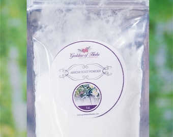 Arrowroot Powder, 1 Oz, magickal herbs, metaphysical herbs, holistic health, wellness herb, natural ingredient