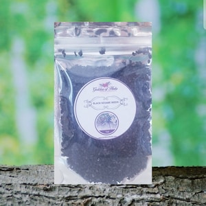 Black Sesame Seeds, 1 Oz Black Sesame Seeds, Best Black Sesame Seeds, holistic health, wellness herb, natural ingredient, culinary herb