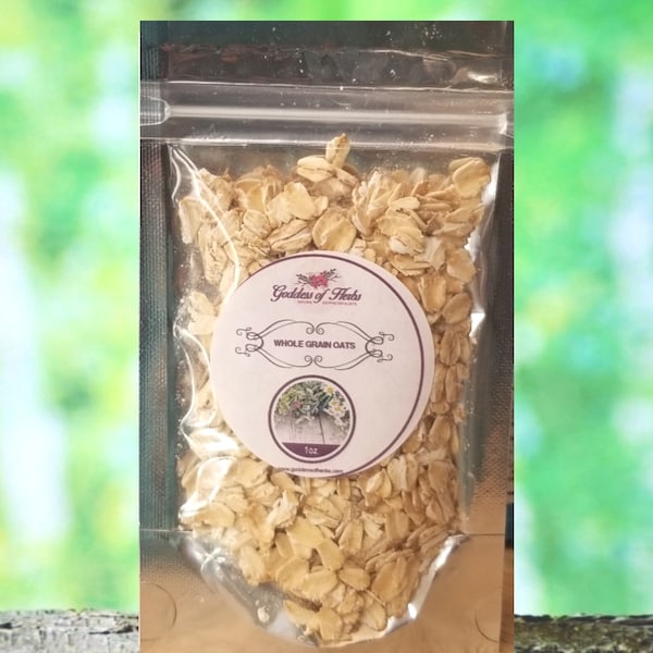 Whole Grain Oats, 1 Oz Dry Oats, Oats Dried, Dried Whole Grain Oats, Herbal Remedy, magickal herbs, metaphysical herbs, Goddess of Herbs