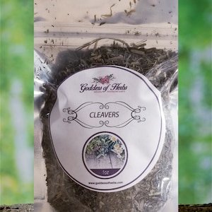 Cleavers Dry Herb, 1 Oz, magickal herbs, metaphysical herbs,  holistic health, wellness herb, natural ingredient
