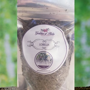Lobelia Herb, 1 Oz, magickal herbs, metaphysical herbs, holistic health, wellness herb, natural ingredient
