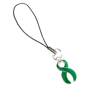 Liver Cancer Awareness Cell Phone Charm, phone, On Sale!! 50% Off!! (Discontinued Item), dangle, embellishment, bag charm, goddess of herbs