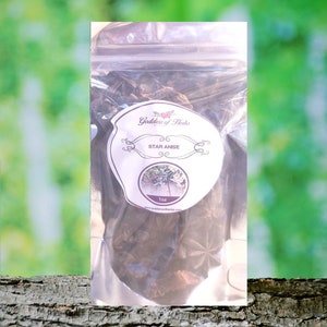 Star Anise, 1 Oz Dry Star Anise Spice, Anise Spice, aromatic spice, metaphysical herbs, holistic wellness, wellness herb, natural ingredient