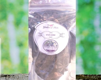 Star Anise, 1 Oz Dry Star Anise Spice, Anise Spice, aromatic spice, metaphysical herbs, holistic wellness, wellness herb, natural ingredient