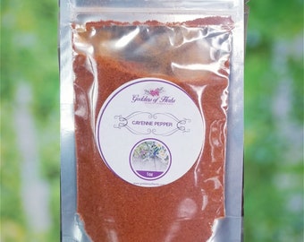 Proszek pieprzu cayenne, 1 uncja, holistyczne dobre samopoczucie, zioło poprawiające samopoczucie, naturalny składnik, magiczne zioła, zioła metafizyczne, zioło kulinarne