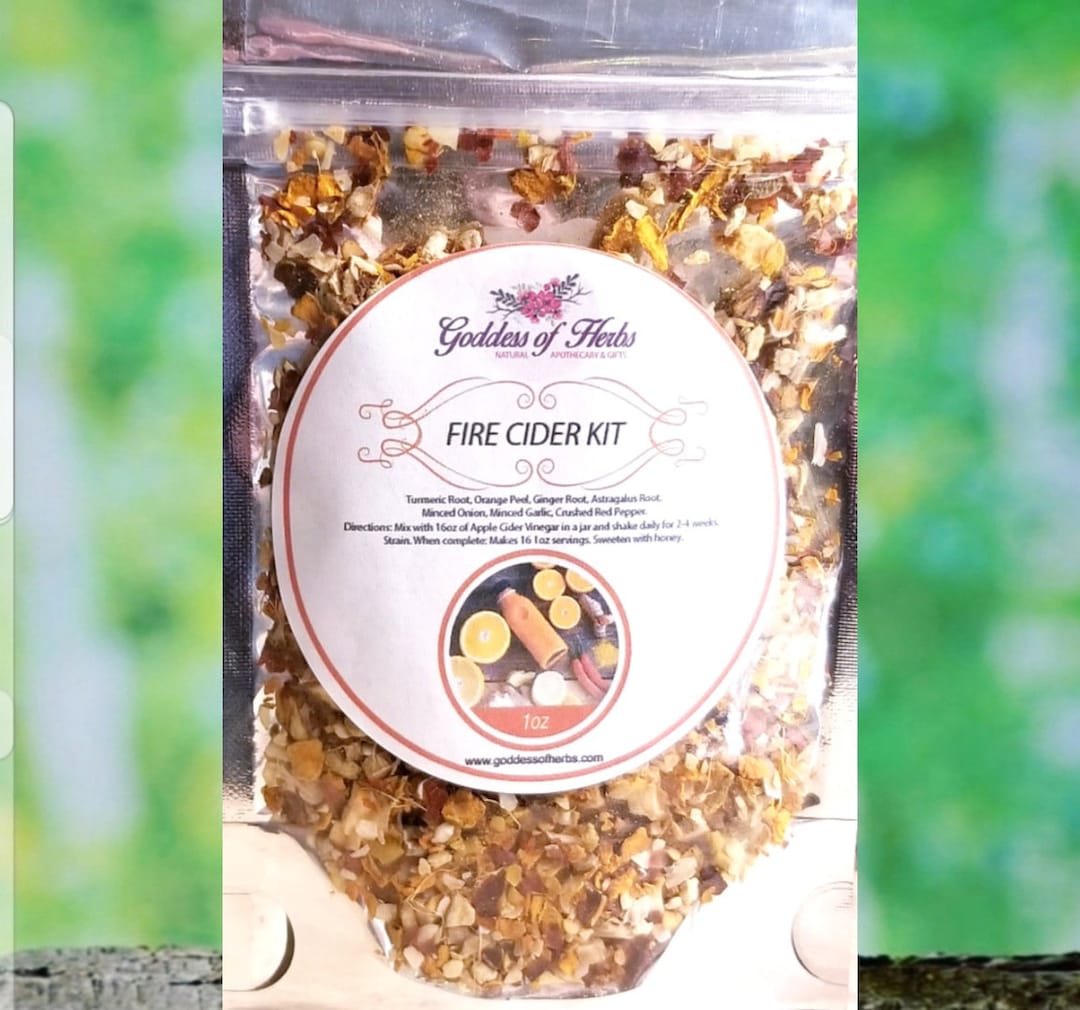 Fire Cider DIY Kit, 1oz. Dried Herb Mix, Herbal Supplement, Holistic ...