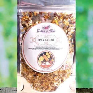 Fire Cider DIY Kit, 1oz. Dried Herb Mix, Herbal Supplement, holistic wellness, wellness herbs, natural ingredients