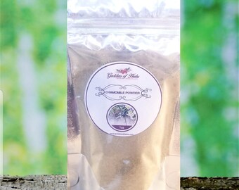 Chamomile Powder, 1 oz Dry Powder, magickal herbs, metaphysical herbs,  holistic health, wellness herb, natural ingredient