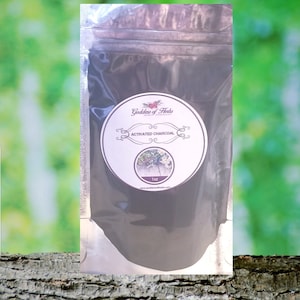 Activated Charcoal, 1 oz Powder, magickal herbs, metaphysical herbs, holistic health, wellness herb, natural ingredient