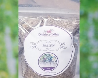 Mullein, 1 Oz Dry Mullein, Mullein Leaf, Dried Mullein, Mullein Tea, Herbal Remedy, magickal herbs, metaphysical herbs, Goddess of Herbs