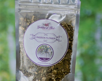 Passion Flower, 1 Oz Dry Passion Flower, Passion Flower Tea, Metaphysical, Calming, Anxiety Aid, Best Passion Flower, Passiflora incarnata