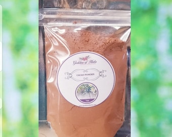 Cacao Powder, 1 Oz Dry Cacao, Cacao Ground, Dried Cacao, Cocoa, Herbal Remedy, magickal herbs, metaphysical herbs, Goddess of Herbs