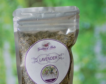 Lavender Flowers, 1 oz Dry Lavender, Dried Lavender, purple flowers, magickal herbs, metaphysical herbs, holistic wellness, wellness herb