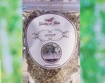 Hyssop, 1 Oz Dry Hyssop, Hyssop tea, hyssop herb, Natural remedy, herbal remedy, alternative remedy, metaphysical herbs, Goddess of Herbs
