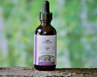 Stressed Out Tonic, 1 oz, herbal extract, herbal tincture, herbal remedy, natural remedy, herbal tonic, Goddess of Herbs