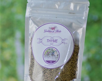 Thyme Herb, 1 Oz, Natural remedy, herbal remedy, alternative remedy, magickal herbs, metaphysical herbs, Goddess of Herbs