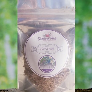 Cat&#39;s Claw Herb, 1 Oz, magickal herbs, metaphysical herbs,  holistic health, wellness herb, natural ingredient