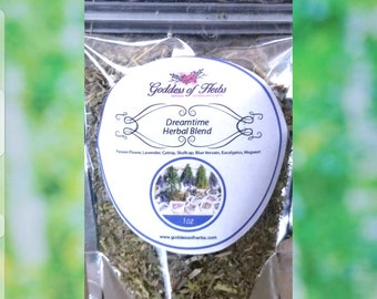 Dreamtime Herbal Tea Blend, 1 Oz, Tea Blend Sampler, Herbal Tea, Tea blend, Dream Visions, Dream Herbal Tea, Dreaming Tea, Night Time Tea