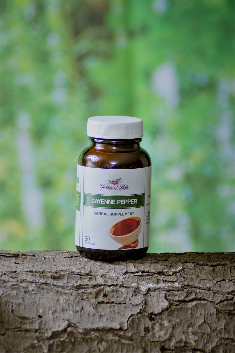 Cayenne Pepper Herbal Capsules, 60 Capsules, Herbal Remedy, Natural