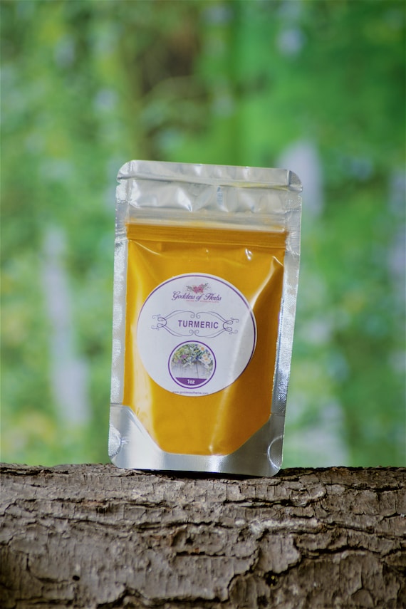Turmeric Powder Dry Loose Herb 1 Ounce, holistic health, wellness herb, natural ingredient, ground powder