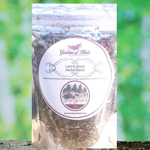 Love & Desire Kräuterteemischung, 1 Unze, Teemischung Sampler, Kräutertee, Teemischung, ganzheitliche Gesundheit, Wellness Kraut, natürliche Zutaten