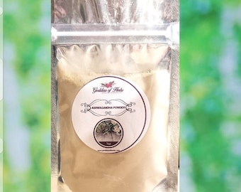 Polvo de ashwagandha, 1 oz Polvo de ashwagandha, bienestar holístico, hierba de bienestar, ingrediente natural Diosa de las Hierbas