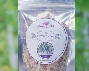 Slippery Elm Bark, 1 Oz Dry Slippery Elm Bark, Slippery Elm Bark Tea, magickal herbs, metaphysical herbs, holistic wellness, wellness herb