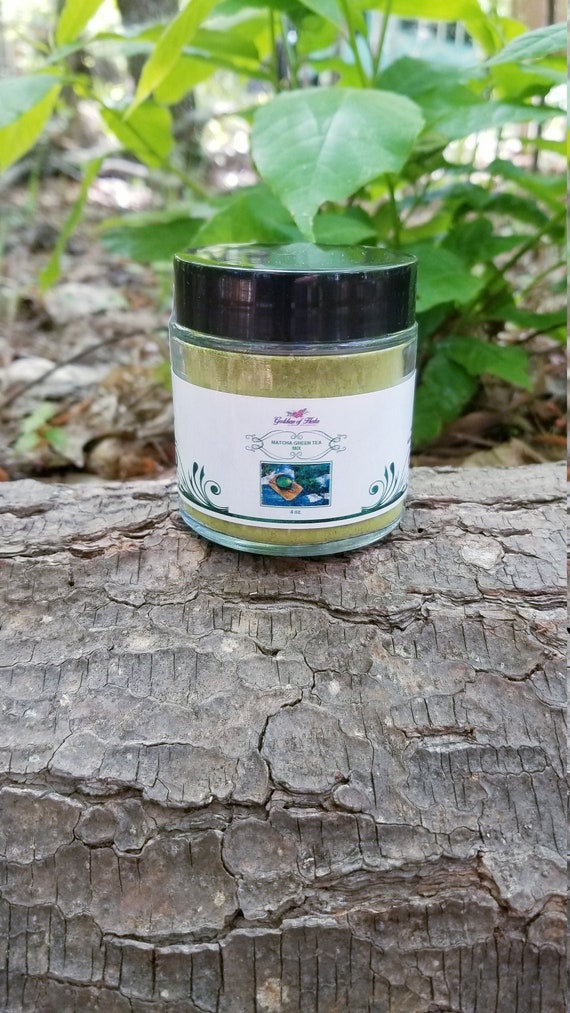 Matcha Green Tea Mix, Moon Milk, Herbal Drink Mix, Ayurvedic, powdered herb, holistic health, wellness herb, natural ingredient