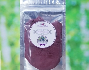 Acai Berry Powder, 1 Oz Dry Powder, holistic wellness, wellness herb, natural ingredient, magickal herbs, metaphysical herbs