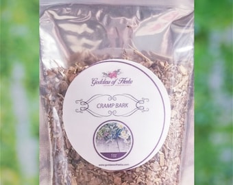 Cramp Bark, 1 Oz, Natural remedy, herbal remedy, alternative remedy, magickal herbs, metaphysical herbs, Goddess of Herbs