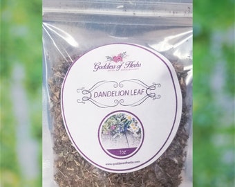 Dandelion Leaf Herb, 1 Oz, magickal herbs, metaphysical herbs,  holistic health, wellness herb, natural ingredient