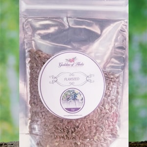 Flaxseed, 1 Oz, magickal herbs, metaphysical herbs, holistic health, wellness herb, natural ingredient