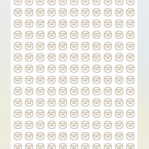 May include: A sheet of 100 brown, round stickers with the text "Gluten Free" in a white circle.
