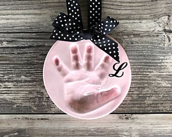 baby footprint baby handprint baby footprint kit baby etsy