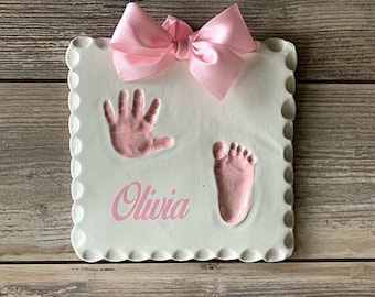 Baby Hand & Foot Ceramic Imprint Kit: Personalized Keepsake