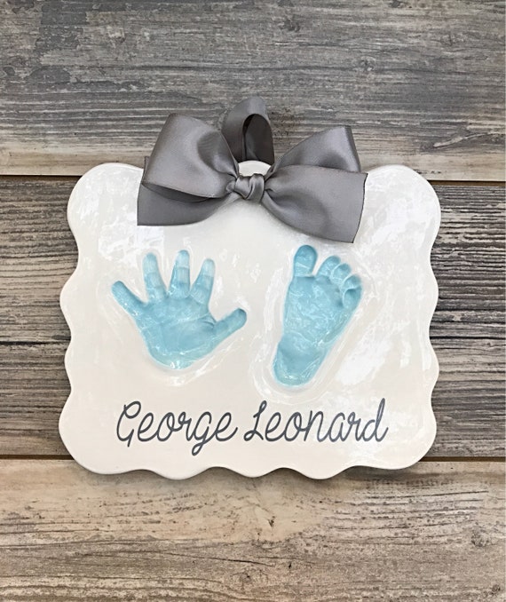 baby handprint ceramic handprints baby handprint mold etsy
