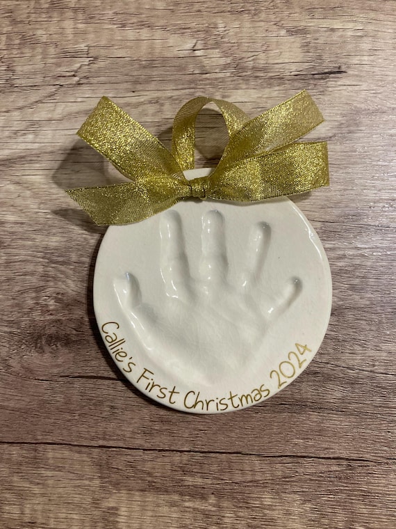 Dry Clay Baby In Hands Ornament Inkless Hand And Footprint Kit