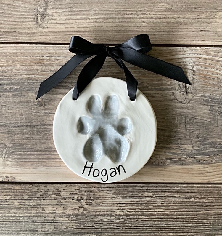 Personalized paw print sign-new puppy gift-new dog owner gift-dog